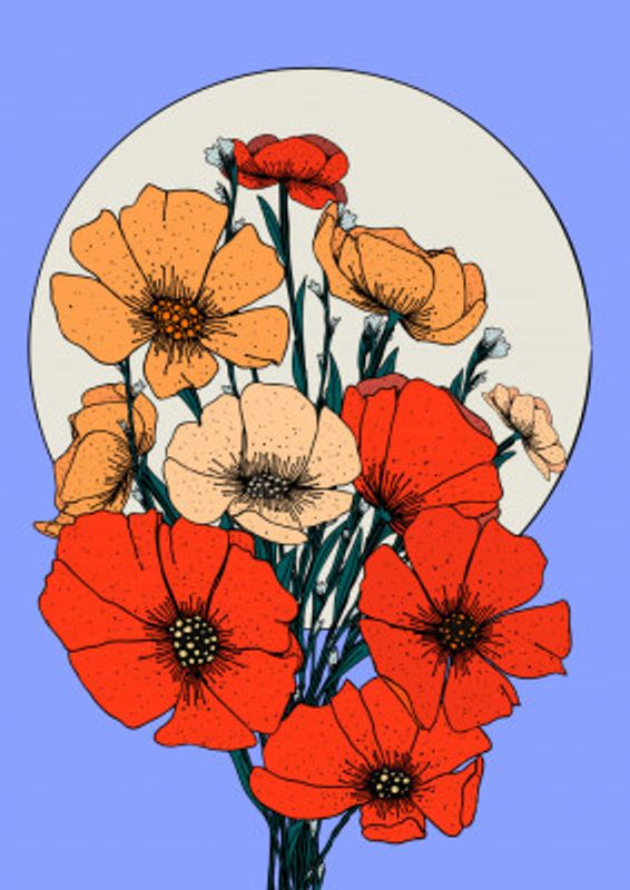 Flowers Under The Moon