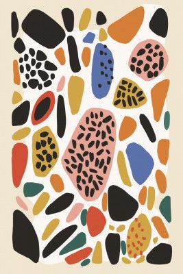 Vibrant Pebble Mosaic