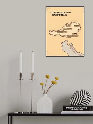 Illustrated Map Of Austria