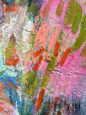 Whispering Pink Brushstrokes