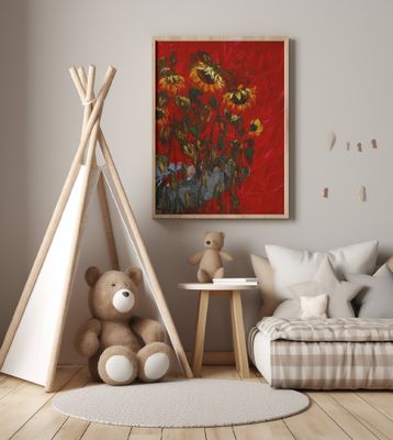 sunflower oil on canvas