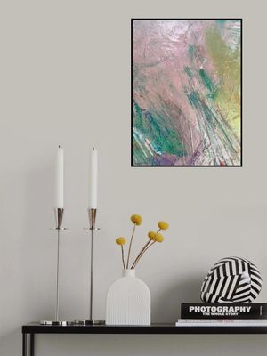 Mystic Pink Brushstrokes