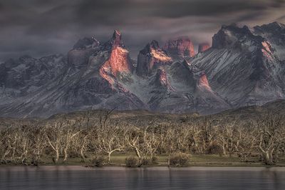 Below the peaks of Patagonia