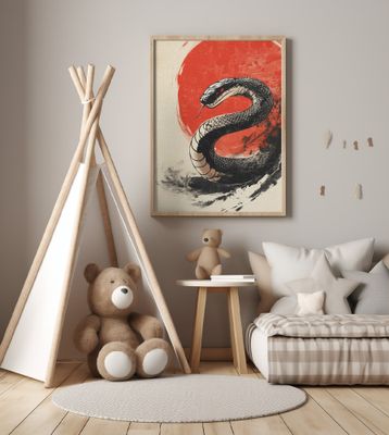 Snake With the Red Hot Sun