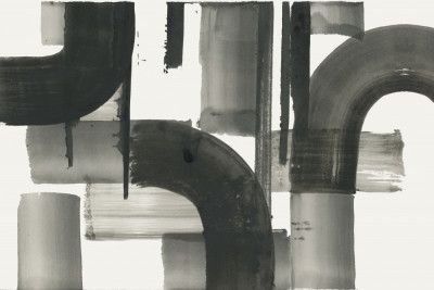 Monochrome Abstract Black Shapes 2