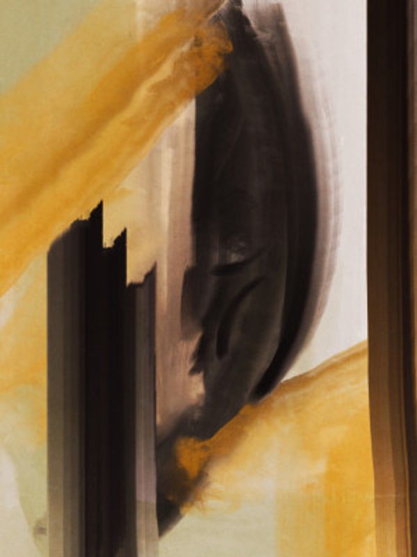 Dynamic Brushstrokes In Earthy Tones Of Black