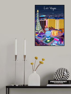 Las Vegas Night View by Artist Carla Daly