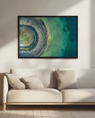 At the end of the pier