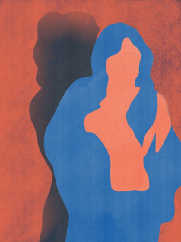 Silhouette of Two Figures