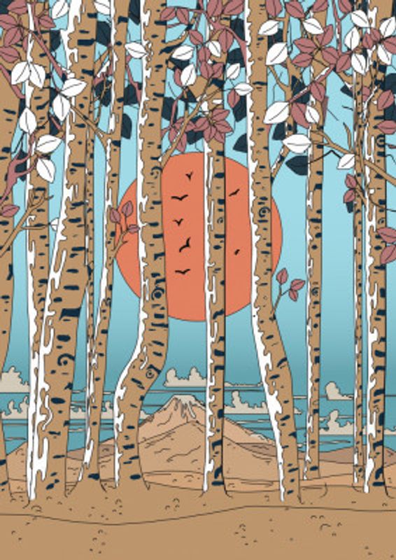 Japanese Birch Trees