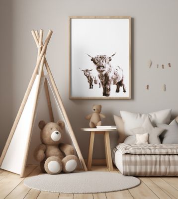 Highland Cows Lulu and Sara Brown