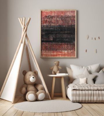 Abstract Artwork With Geometric Composition