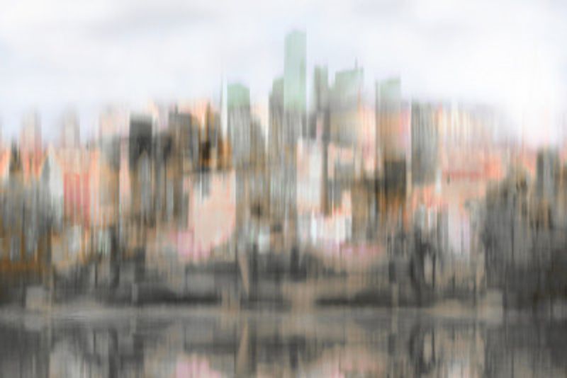 Blurry Skyline Reflections