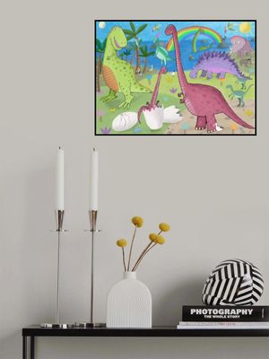 Cute Dinosaur in the Jurassic Park by Artist Carla Daly