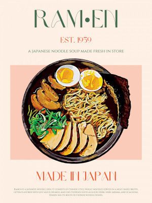 Savoring Japanese Ramen Bowl