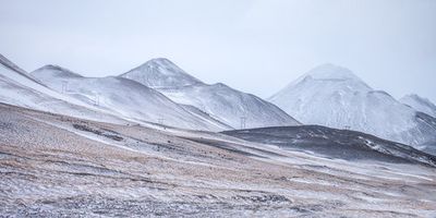 Painted by the severe winds