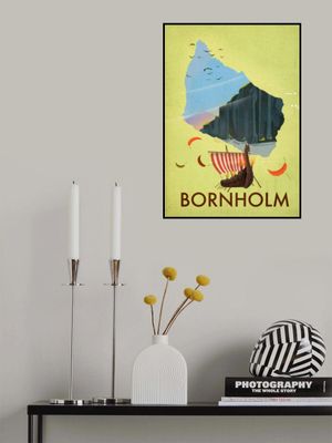 Bornholm Denmark Vintage Travel Poster