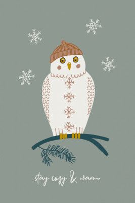 Cozy Owls Frosted Sage