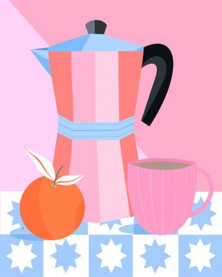 Still Life with Moka Pot