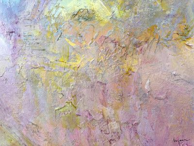 Gold and Pink Abstract