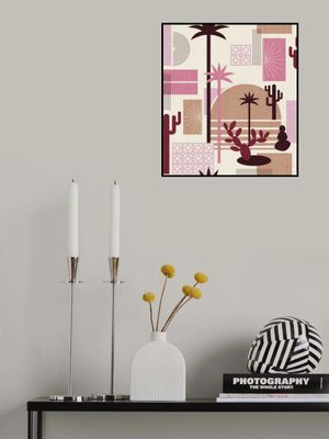 Palm Springs Geometric Escape Mauve