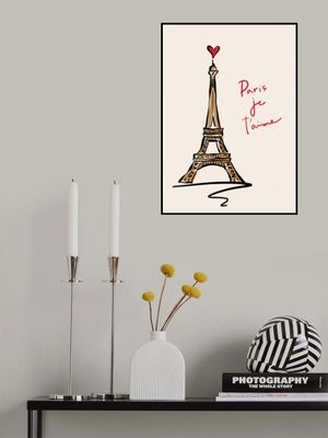 Paris Je T'aime - Paris Eiffel Tower Poster