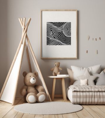 Black and White Waves