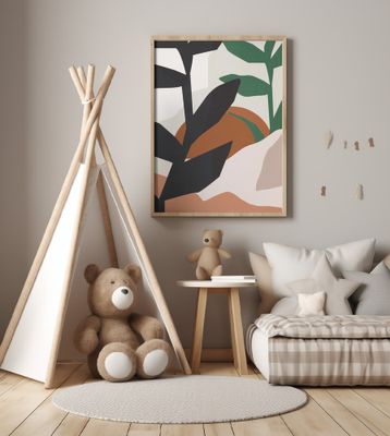 Abstract Art Tropical Leaves