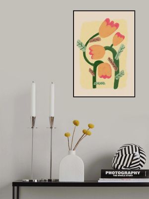 Modern flowers pastel