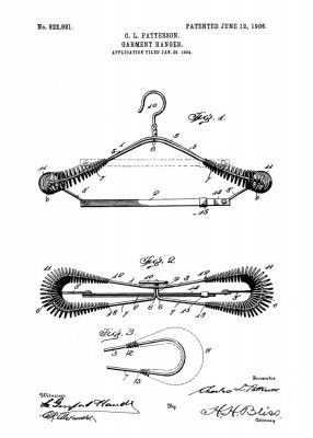 Garment Hanger Patent 1906