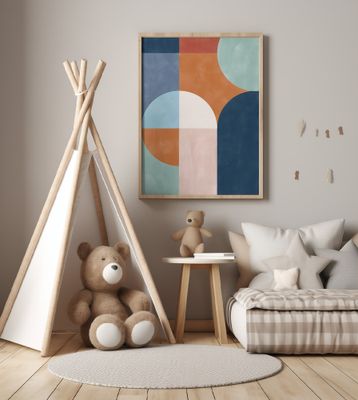 Geometric Shapes And Bold Colors