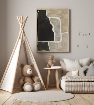 Black Abstract Mosaic