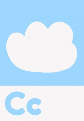 Cloudy Alphabet Sky