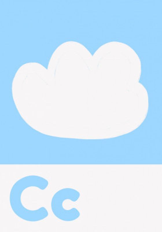 Cloudy Alphabet Sky