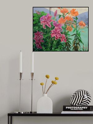 Lush Pink And Orange Lilies
