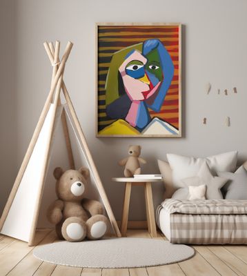 Potrait inspired by picasso