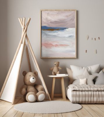 Soft Pastel Tones And Textured Brushstrokes