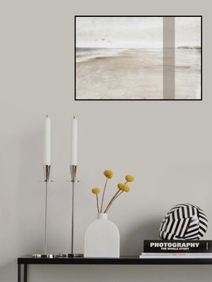 Vintage Neutral Beach Painting