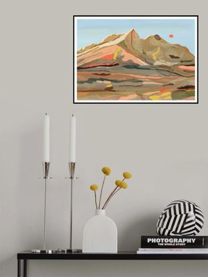 Abstract Shell Sands Mountain Landscape