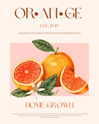 Vintage-themed With Vibrant Oranges