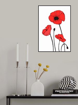 Vibrant Pattern Of Red Poppies