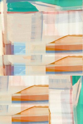 Blue Orange Shapes No1