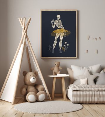 Gothic fashionista black Illustration No1