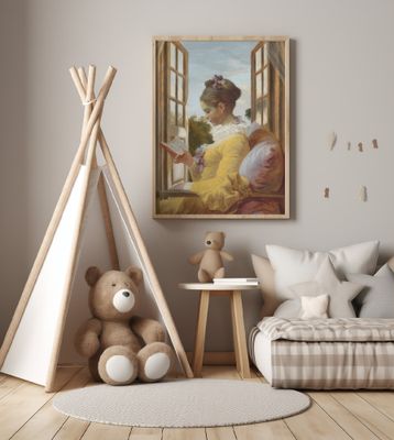 A Young Girl Reading