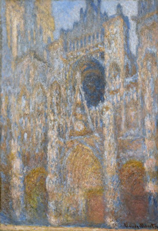 Rouen Cathedral - The Facade in Sunlight