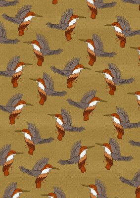 Kingfisher Victorian Pattern