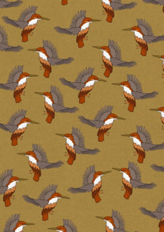 Kingfisher Victorian Pattern
