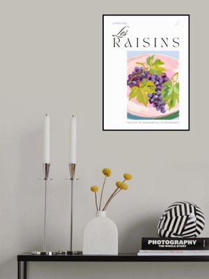 Purple Grapes With Green Leaves