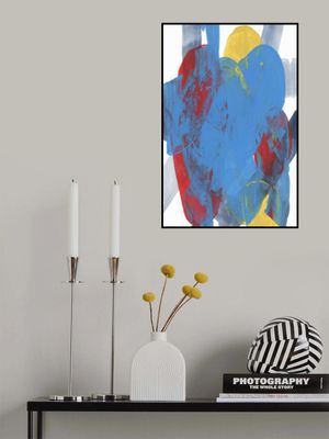 Abstract Blue Red Yellow Shapes 3