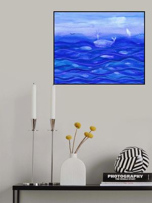 Serene Blue Ocean Scene